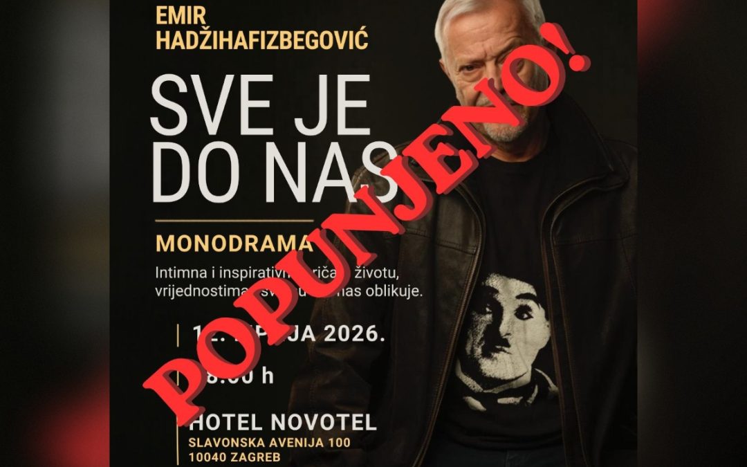Poziv na monodramu „Sve je do nas“ Emira Hadžihafizbegovića