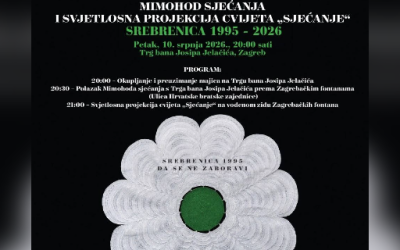 Mimohod sjećanja i svjetlosna projekcija cvijeta “Sjećanje”